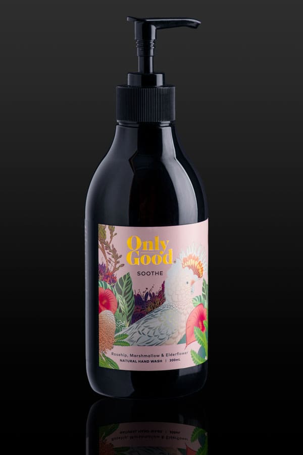 Product photography taken in studio of hand wash
