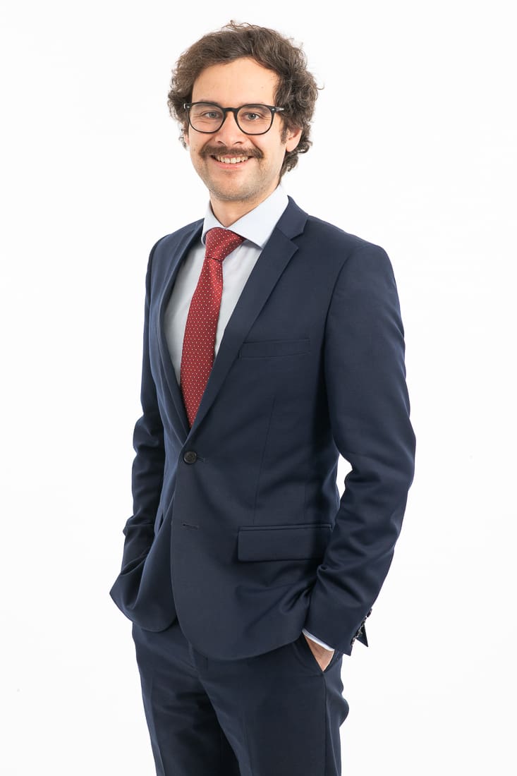 Corporate headshot and branding portrait of Melbourne business owner in studio